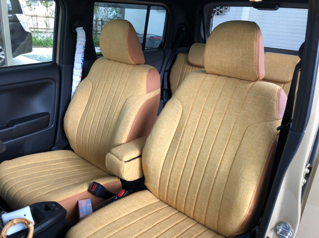 装着写真 タフト Ixus ファブリック シートカバー ファブリックシートカバー Ixus イクサス