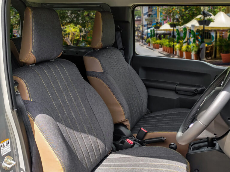 装着写真】ジムニー IXUS デニム シートカバー [品番:SK2-081-09