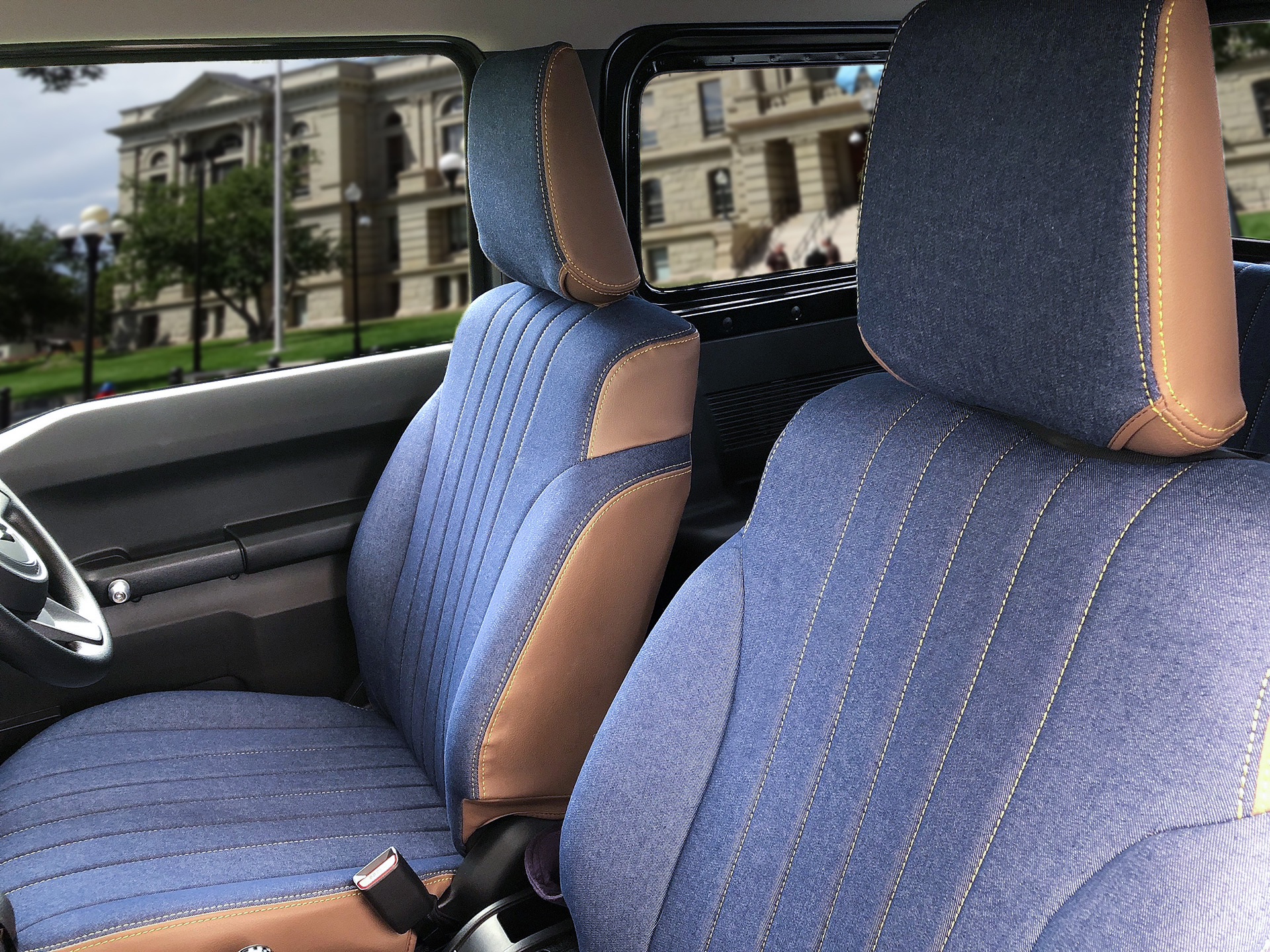 【装着写真】ジムニー IXUS デニム シートカバー [品番:SK2-081-10]